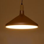 GLOBOSTAR® FELICITA 01223 Μοντέρνο Κρεμαστό Φωτιστικό Οροφής με Ντουί 1 x E27 AC 220-240V IP20 - Χάλκινο & Λευκό - Μ40 x Π40 x Υ30cm - Image 3