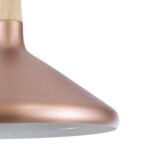 GLOBOSTAR® FELICITA 01223 Μοντέρνο Κρεμαστό Φωτιστικό Οροφής με Ντουί 1 x E27 AC 220-240V IP20 - Χάλκινο & Λευκό - Μ40 x Π40 x Υ30cm - Image 9