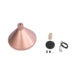 GLOBOSTAR® FERCLA 01224 Μοντέρνο Κρεμαστό Φωτιστικό Οροφής με Ντουί 1 x E27 AC 220-240V IP20 - Χάλκινο & Λευκό - Μ27 x Π27 x Υ25cm - Image 11