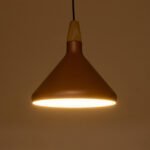 GLOBOSTAR® FERCLA 01224 Μοντέρνο Κρεμαστό Φωτιστικό Οροφής με Ντουί 1 x E27 AC 220-240V IP20 - Χάλκινο & Λευκό - Μ27 x Π27 x Υ25cm - Image 3