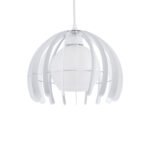 GLOBOSTAR® INGLEY 01225 Μοντέρνο Κρεμαστό Φωτιστικό Οροφής με Ντουί 1 x E27 AC 220-240V IP20 - Λευκό - Μ26 x Π26 x Υ21cm - Image 2