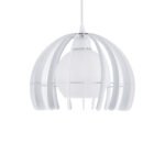 GLOBOSTAR® INGLEY 01225 Μοντέρνο Κρεμαστό Φωτιστικό Οροφής με Ντουί 1 x E27 AC 220-240V IP20 - Λευκό - Μ26 x Π26 x Υ21cm - Image 5