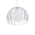 GLOBOSTAR® INGLEY 01225 Μοντέρνο Κρεμαστό Φωτιστικό Οροφής με Ντουί 1 x E27 AC 220-240V IP20 - Λευκό - Μ26 x Π26 x Υ21cm - Image 6