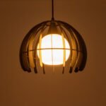 GLOBOSTAR® INGLEY 01226 Μοντέρνο Κρεμαστό Φωτιστικό Οροφής με Ντουί 1 x E27 AC 220-240V IP20 - Μαύρο & Λευκό - Μ26 x Π26 x Υ21cm - Image 3