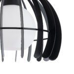 GLOBOSTAR® INGLEY 01226 Μοντέρνο Κρεμαστό Φωτιστικό Οροφής με Ντουί 1 x E27 AC 220-240V IP20 - Μαύρο & Λευκό - Μ26 x Π26 x Υ21cm - Image 9