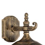 GLOBOSTAR® PHAROS 01228 Vintage Φωτιστικό Τοίχου - Απλίκα με Ντουί 1 x E27 AC 220-240V IP20 - Μπρούτζινο Εφέ Σκουριάς - Μ17 x Π19 x Υ29cm - Image 6