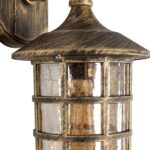 GLOBOSTAR® PHAROS 01228 Vintage Φωτιστικό Τοίχου - Απλίκα με Ντουί 1 x E27 AC 220-240V IP20 - Μπρούτζινο Εφέ Σκουριάς - Μ17 x Π19 x Υ29cm - Image 7