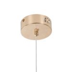 GLOBOSTAR® JADORE 01232 Μοντέρνο Κρεμαστό Φωτιστικό Οροφής LED 5W 400lm 120° AC 220-240V IP20 Θερμό Λευκό 3000K - Lumileds SMD Chip - Χρυσό & Διάφανο - Μ8 x Π8 x Υ26cm - 2 Χρόνια Εγγύηση - Image 10