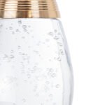 GLOBOSTAR® JADORE 01232 Μοντέρνο Κρεμαστό Φωτιστικό Οροφής LED 5W 400lm 120° AC 220-240V IP20 Θερμό Λευκό 3000K - Lumileds SMD Chip - Χρυσό & Διάφανο - Μ8 x Π8 x Υ26cm - 2 Χρόνια Εγγύηση - Image 9