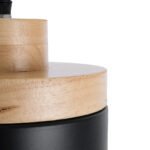 GLOBOSTAR® RUHIEL 01233 Μοντέρνο Κρεμαστό Φωτιστικό Οροφής με Ντουί 1 x E27 AC 220-240V IP20 - Μαύρο & Μπεζ - Μ18 x Π18 x Υ12cm - Image 8