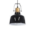 GLOBOSTAR® DEVOTA 01235 Vintage Κρεμαστό Φωτιστικό Οροφής με Ντουί 1 x E27 AC 220-240V IP20 - Μαύρο & Χρυσό - Μ22 x Π22 x Υ30cm - Image 2