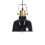 GLOBOSTAR® DEVOTA 01235 Vintage Κρεμαστό Φωτιστικό Οροφής με Ντουί 1 x E27 AC 220-240V IP20 - Μαύρο & Χρυσό - Μ22 x Π22 x Υ30cm - Image 5