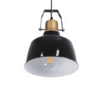 GLOBOSTAR® DEVOTA 01235 Vintage Κρεμαστό Φωτιστικό Οροφής με Ντουί 1 x E27 AC 220-240V IP20 - Μαύρο & Χρυσό - Μ22 x Π22 x Υ30cm - Image 6