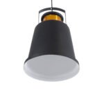 GLOBOSTAR® NUNZIATA 01236 Vintage Κρεμαστό Φωτιστικό Οροφής με Ντουί 1 x E27 AC 220-240V IP20 - Μαύρο & Χρυσό - Μ26 x Π26 x Υ40cm - Image 6