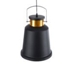 GLOBOSTAR® NUNZIATA 01236 Vintage Κρεμαστό Φωτιστικό Οροφής με Ντουί 1 x E27 AC 220-240V IP20 - Μαύρο & Χρυσό - Μ26 x Π26 x Υ40cm - Image 7