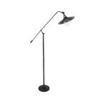 GLOBOSTAR® SILENE 01243 Vintage Επιδαπέδιο Φωτιστικό με Ντουί 1 x E27 AC 220-240V IP20 - Μαύρο & Χρυσό - Μ30 x Π30 x Υ194cm - Image 2