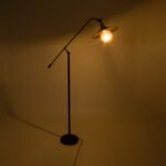 GLOBOSTAR® SILENE 01243 Vintage Επιδαπέδιο Φωτιστικό με Ντουί 1 x E27 AC 220-240V IP20 - Μαύρο & Χρυσό - Μ30 x Π30 x Υ194cm - Image 3