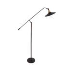 GLOBOSTAR® SILENE 01243 Vintage Επιδαπέδιο Φωτιστικό με Ντουί 1 x E27 AC 220-240V IP20 - Μαύρο & Χρυσό - Μ30 x Π30 x Υ194cm - Image 5