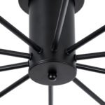 GLOBOSTAR® OLINDA 01244 Μοντέρνο Φωτιστικό Οροφής με Ντουί 10 x E27 AC 220-240V IP20 - Μαύρο & Χρυσό - Μ102 x Π102 x Υ17cm - Image 8