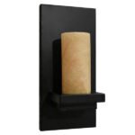 GLOBOSTAR® ODILIA 01245 Vintage Φωτιστικό Τοίχου - Απλίκα με Ντουί 1 x E27 AC 220-240V IP20 - Μαύρο & Μπεζ - Μ10 x Π14 x Υ30cm - Image 2