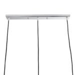 GLOBOSTAR® RAINELDA 01247 Μοντέρνο Κρεμαστό Φωτιστικό Οροφής με Ντουί 3 x E27 AC 220-240V IP20 - Μαύρο & Λευκό - Μ60 x Π15 x Υ19cm - Image 8