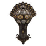 GLOBOSTAR® CORNELIA 01250 Vintage Φωτιστικό Τοίχου - Απλίκα με Ντουί 1 x E27 AC 220-240V IP20 - Καφέ & Χρυσό - Μ20 x Π32 x Υ55cm - Image 6