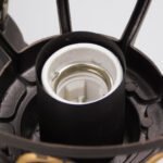 GLOBOSTAR® CORNELIA 01250 Vintage Φωτιστικό Τοίχου - Απλίκα με Ντουί 1 x E27 AC 220-240V IP20 - Καφέ & Χρυσό - Μ20 x Π32 x Υ55cm - Image 10