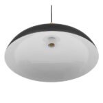 GLOBOSTAR® VALLETE 01258 Μοντέρνο Κρεμαστό Φωτιστικό Οροφής με Ντουί 1 x E27 AC 220-240V IP20 - Μαύρο & Μπεζ - Μ45 x Π45 x Υ27cm - Image 6