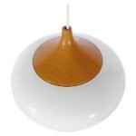 GLOBOSTAR® VILI 01260 Μοντέρνο Κρεμαστό Φωτιστικό Οροφής με Ντουί 1 x E27 AC 220-240V IP20 - Λευκό & Μπεζ - Μ35 x Π35 x Υ27cm - Image 4