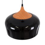 GLOBOSTAR® VILI 01261 Μοντέρνο Κρεμαστό Φωτιστικό Οροφής με Ντουί 1 x E27 AC 220-240V IP20 - Μαύρο & Μπεζ - Μ35 x Π35 x Υ27cm - Image 7