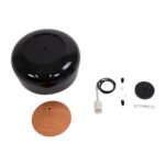 GLOBOSTAR® VILI 01261 Μοντέρνο Κρεμαστό Φωτιστικό Οροφής με Ντουί 1 x E27 AC 220-240V IP20 - Μαύρο & Μπεζ - Μ35 x Π35 x Υ27cm - Image 10