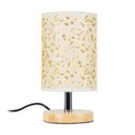 GLOBOSTAR® MOSAIC 01262 Κλασικό Επιτραπέζιο Φωτιστικό Πορτατίφ με Ντουί 1 x E27 AC 220-240V IP20 - Μπεζ & Χρυσό - Μ14 x Π14 x Υ26cm - Image 4