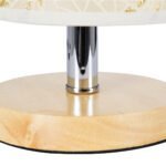 GLOBOSTAR® MOSAIC 01262 Κλασικό Επιτραπέζιο Φωτιστικό Πορτατίφ με Ντουί 1 x E27 AC 220-240V IP20 - Μπεζ & Χρυσό - Μ14 x Π14 x Υ26cm - Image 8