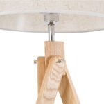 GLOBOSTAR® TRIPOD 01263 Μοντέρνο Επιδαπέδιο Φωτιστικό με Ντουί 1 x E27 AC 220-240V IP20 - Μπεζ - Μ40 x Π40 x Υ143cm - Image 6