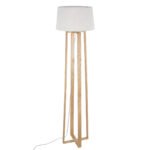 GLOBOSTAR® TOWER 01264 Μοντέρνο Επιδαπέδιο Φωτιστικό με Ντουί 1 x E27 AC 220-240V IP20 - Μπεζ & Λευκό - Μ40 x Π40 x Υ166cm - Image 5