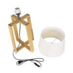 GLOBOSTAR® SQUID 01265 Μοντέρνο Επιτραπέζιο Φωτιστικό Πορτατίφ με Ντουί 1 x E27 AC 220-240V IP20 - Μπεζ - Μ30 x Π30 x Υ63cm - Image 13