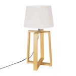 GLOBOSTAR® SQUID 01265 Μοντέρνο Επιτραπέζιο Φωτιστικό Πορτατίφ με Ντουί 1 x E27 AC 220-240V IP20 - Μπεζ - Μ30 x Π30 x Υ63cm - Image 5