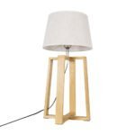 GLOBOSTAR® SQUID 01265 Μοντέρνο Επιτραπέζιο Φωτιστικό Πορτατίφ με Ντουί 1 x E27 AC 220-240V IP20 - Μπεζ - Μ30 x Π30 x Υ63cm - Image 6