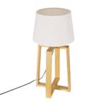 GLOBOSTAR® SQUID 01265 Μοντέρνο Επιτραπέζιο Φωτιστικό Πορτατίφ με Ντουί 1 x E27 AC 220-240V IP20 - Μπεζ - Μ30 x Π30 x Υ63cm - Image 7