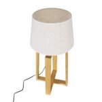 GLOBOSTAR® SQUID 01265 Μοντέρνο Επιτραπέζιο Φωτιστικό Πορτατίφ με Ντουί 1 x E27 AC 220-240V IP20 - Μπεζ - Μ30 x Π30 x Υ63cm - Image 8