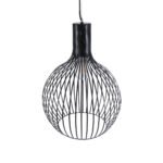 GLOBOSTAR® SCANDI 01266 Μοντέρνο Κρεμαστό Φωτιστικό Οροφής με Ντουί 1 x E27 AC 220-240V IP20 - Μαύρο - Μ38 x Π38 x Υ50cm - Image 7