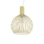 GLOBOSTAR® SCANDI 01267 Vintage Κρεμαστό Φωτιστικό Οροφής με Ντουί 1 x E27 AC 220-240V IP20 - Μπεζ - Μ38 x Π38 x Y50cm - Image 2