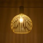 GLOBOSTAR® SCANDI 01267 Vintage Κρεμαστό Φωτιστικό Οροφής με Ντουί 1 x E27 AC 220-240V IP20 - Μπεζ - Μ38 x Π38 x Y50cm - Image 3