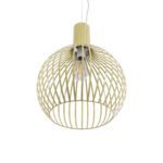 GLOBOSTAR® SCANDI 01267 Vintage Κρεμαστό Φωτιστικό Οροφής με Ντουί 1 x E27 AC 220-240V IP20 - Μπεζ - Μ38 x Π38 x Y50cm - Image 6