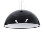 GLOBOSTAR® SERENIA 01270 Μοντέρνο Κρεμαστό Φωτιστικό Οροφής με Ντουί 1 x E27 AC 220-240V IP20 - Μαύρο & Λευκό - Μ60 x Π60 x Υ30cm - Image 2