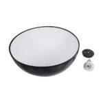 GLOBOSTAR® SERENIA 01272 Μοντέρνο Κρεμαστό Φωτιστικό Οροφής με Ντουί 1 x E27 AC 220-240V IP20 - Μαύρο & Λευκό - Μ90 x Π90 x Υ40cm - Image 11