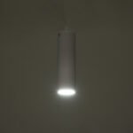 GLOBOSTAR® CANNON 01274 Μοντέρνο Κρεμαστό Φωτιστικό Οροφής με Ντουί 1 x GU10 AC 220-240V IP20 - Λευκό - Μ6 x Π6 x Y20cm - Image 3