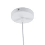 GLOBOSTAR® FELICITA 01276 Μοντέρνο Κρεμαστό Φωτιστικό Οροφής με Ντουί 1 x E27 AC 220-240V IP20 - Ασημί & Μπεζ - Μ40 x Π40 x Y30cm - Image 10