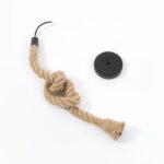 GLOBOSTAR® ROPE 01278 Vintage Κρεμαστό Φωτιστικό Οροφής με Ντουί 1 x E27 AC 220-240V IP20 - Μπεζ - Μ3.5 x Π3.5 x Y100cm - Image 7