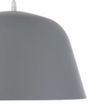 GLOBOSTAR® UPVALE 01282 Μοντέρνο Κρεμαστό Φωτιστικό Οροφής με Ντουί 1 x E27 AC 220-240V IP20 - Γκρι & Λευκό - Μ40 x Π40 x Υ24cm - Image 8